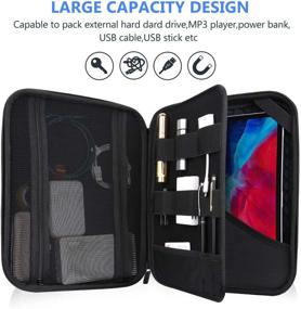 img 1 attached to Чехол-органайзер ProCase Portfolio Carry Bag для iPad Pro 12.9 5-го поколения 2021/ 4-го поколения 2020/ 3-го поколения 2018 года, MacBook 11”/ Surface Pro X 7-1, бизнес-портфель для путешествий - черный: Идеальный защитный чехол и органайзер для iPad Pro, MacBook и Surface Pro для деловых поездок.