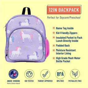 img 3 attached to Wildkin Backpack Insulated Food Safe Preschool Backpacks