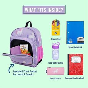 img 2 attached to Wildkin Backpack Insulated Food Safe Preschool Backpacks