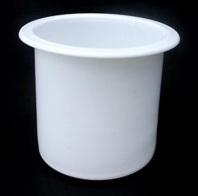 img 2 attached to Bulk Listing of 2 7/8 Inch White Plastic Drop-in Poker Cup Holders (Pack of 4)