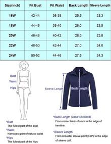 img 1 attached to 🧥 Hanna Nikole Plus Size Lightweight Jackets: Women's Zip Front Warm-Up Jacket