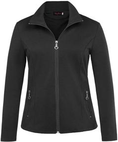 img 4 attached to 🧥 Hanna Nikole Plus Size Lightweight Jackets: Women's Zip Front Warm-Up Jacket