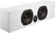 🔊 nht media series slim center channel speaker in white: enhanced audio clarity and sleek design logo