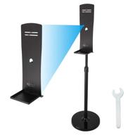 🧴 maikcq hand sanitizer dispenser stand - sanitizing station steel floor stand with adjustable height, leaking tray - ship from us - ideal for schools, restaurants, shops, toilets, or hotels (1 set, black) logo