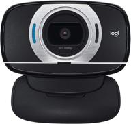 logitech hd laptop webcam c615: fold-and-go design, 360-degree swivel, 1080p camera - top-quality renewed option logo