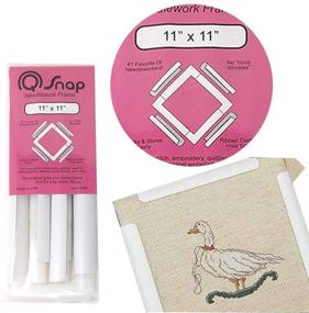 img 3 attached to 🖼️ Q-Snap Bundle: 11x11 Inch Frame with 14x14 Inch Extension Kit & Decorative Needleworker Magnet