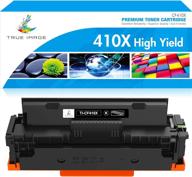 🖨️ high-quality true image compatible toner cartridge replacement for hp 410x cf410x cf410a 410a m477 m452 color pro mfp m477fdw m477fnw m452dw m477fdn m452nw m452dn m377dw printer ink - black, 1-pack logo