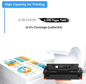 img 2 attached to 🖨️ High-Quality TRUE IMAGE Compatible Toner Cartridge Replacement for HP 410X CF410X CF410A 410A M477 M452 Color Pro MFP M477fdw M477fnw M452dw M477fdn M452nw M452dn M377dw Printer Ink - Black, 1-Pack