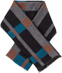 img 3 attached to 💼 Elegant Cashmere Men's Reversible Scarf