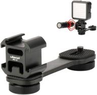 🎥 enhance your vlogging set-up: pt-3 osmo mobile 4 triple cold shoe mount adapter for zhiyun smooth 4 dji osmo pocket feiyutech vimble 2 3-axis gimbal logo