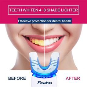 img 3 attached to 🦷 Efficient Teeth Whitening Kit with LED Light for Sensitive Teeth - Professional Tooth Whitener, 2xDouble-Sided Silicone Mouth Tray, 10xTeeth Whitening Gel - Safely Whitens in 15 Minutes at Home