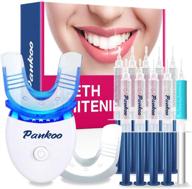 🦷 efficient teeth whitening kit with led light for sensitive teeth - professional tooth whitener, 2xdouble-sided silicone mouth tray, 10xteeth whitening gel - safely whitens in 15 minutes at home logo