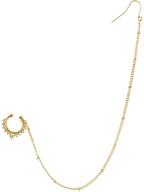 geerier gold tone chain non pierced logo