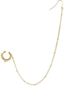 img 3 attached to Geerier Gold Tone Chain Non Pierced