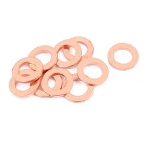 img 2 attached to Uxcell Copper Washer Sealing Fastener Power Transmission Products for Control Cables & Accessories