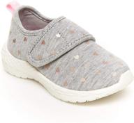 👟 carter's girls' lorena running shoe - unisex, gray logo