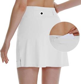 img 2 attached to 🏌️ BALEAF Women's High Waisted Golf Skorts with Pockets - Ideal for Tennis, Athletics, Running, and Workouts