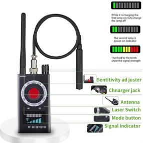 img 3 attached to 🔍 RF Anti-Spy Camera Detectors: Bug Detector & Hidden Spy Detector with GPS Tracker Detection for Bugs, Hidden Cameras & Wireless Spy Camera Listening Devices