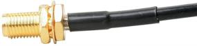 img 1 attached to 📻 REVEX RB-CLP SMA-женский крепеж на стекло с кабелем RG-174/U 3M для удлиненного двустороннего антенного кабеля - автомобильный радиоаксессуар - рация.
