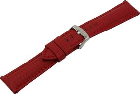 img 3 attached to 🕒 Revitalized Authentic Leather Men's Watch Bands for Enhanced Release Quality