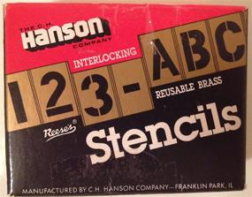 img 3 attached to 🔡 C. H. Hanson 10146 1/2&#34; Brass Interlocking Stencil Letters & Numbers, 92-Piece Set