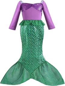 img 4 attached to 👑 ALIZIWAY Princess Birthday Halloween Costumes: Dress Up & Pretend Play for Magical Fun!