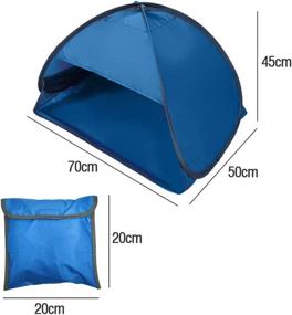 img 3 attached to GFULLOV Beach Sun Shelter: Enjoy Instant Shade & UV Protection with Easy Pop-Up Mini Tent – Perfect for Picnics, Beach & Camping
