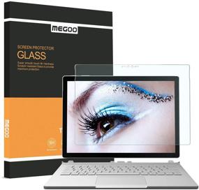 img 1 attached to 📱 Surface Book 2 13.5 Inch Megoo Screen Protector - Tempered Glass with Blue Light Blocking, High Sensitivity, and Full Protection for Microsoft Surface Book