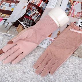 img 3 attached to Womens Protection Driving Gloves Anti Skid Women's Accessories and Special Occasion Accessories