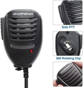 img 1 attached to Baofeng Handheld Microphone Shoulder DM 1702B