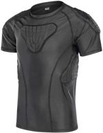 youth boys compression shirt with padded chest 💪 protector for extreme activities like parkour & exercise - dgxinjun logo