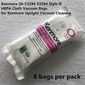 img 1 attached to Kenmore 53294 Style O HEPA Cloth Vacuum Bags for Kenmore Upright Vacuum Cleaners - Pack of 6 Bags (NEW!)