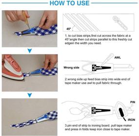 img 1 attached to 🧵 Slimerence Bias Tape Maker Kit for Sewing: Multi-Function Fabric Set with Binder Foot - DIY Sewing Accessories for Quilt Binding - 6MM 12MM 18MM 25MM