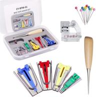 🧵 slimerence bias tape maker kit for sewing: multi-function fabric set with binder foot - diy sewing accessories for quilt binding - 6mm 12mm 18mm 25mm logo