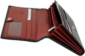 img 4 attached to 👜 Quality Leather Wallet Clutch by Visconti - Essential Travel Accessories