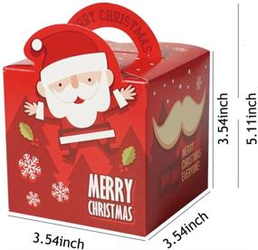 img 1 attached to 🎄 Delightful Christmas Candy Treat Boxes: Perfect Xmas Eve Party Favor