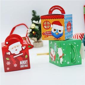 img 2 attached to 🎄 Delightful Christmas Candy Treat Boxes: Perfect Xmas Eve Party Favor
