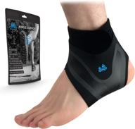 blue pine adjustable ankle support brace, lightweight & breathable sleeve for men and women - left, large логотип