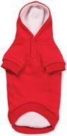 🐶 zack & zoey fleece-lined hoodie for dogs, size large (20") in vibrant tomato red logo