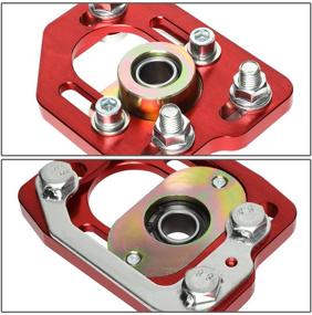 img 2 attached to DNA Motoring CBK-PLT-FM90-RD Front Camber/Caster Plates Red [For 90-93 Ford Mustang]