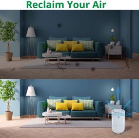 img 2 attached to 🌬️ WBM Smart HEPA Filter Air Purifier: Powerful, Quiet & Effective Room Cleaner for Virus, Bacteria, Pollen, Smoke, Dust & More!