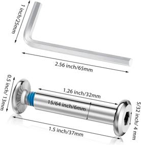 img 3 attached to 🛼 Skate Wheel Socket Screw: Hotop 20 Sets with Installation Tools - Premium Inline Roller Skate Screws for Enhanced Performance