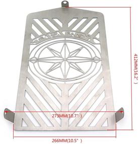 img 1 attached to 🛡️ HTTMT MT298-04 Radiator Grille Guard Cover Protector for Royal Star XVZ13 XVZ 13 1300 - Ultimate Protection for Your Bike!