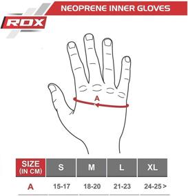 img 3 attached to 🥊 RDX Boxing Inner Gloves Hand Wraps: Hybrid Design for Gym Workouts & Weight Lifting with 50cm Long Wrist Support, Gel Padded Neoprene Under Mitts, Ideal for MMA, Muay Thai, Kickboxing & Martial Arts Training