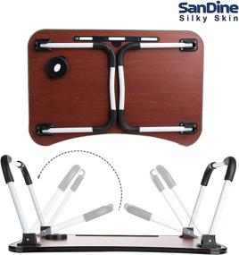 img 2 attached to Foldable Laptop Table Smartphone Breakfast Laptop Accessories