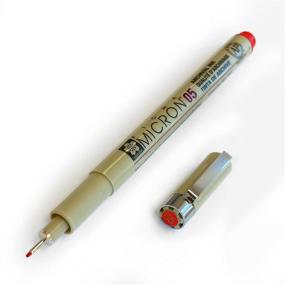 img 1 attached to 🖋️ Sakura Pigma Micron 0.5mm Red Fineliners – Pack of 3 Pigment Pens: High-Quality Precision Writing and Drawing Tools