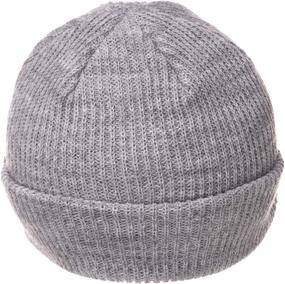 img 1 attached to 🧢 Baby Boy's Black and Gray Checkered Visor Beanie Hat, Perfect for Little Ones who are Born to Love