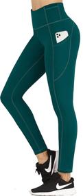 img 2 attached to 🩳 High-Waisted Yoga Pants for Women with Built-In Pockets - Ultimate Workout Leggings for Women