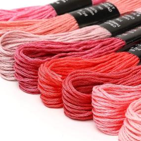 img 2 attached to 🧵 Maydear Embroidery Floss: Premium Cotton Thread for Friendship Bracelets & DIY Crafts - 50 Skeins Embroidery Floss Kit