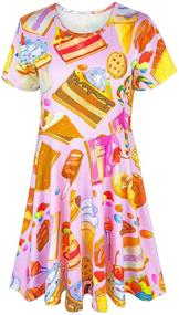 img 4 attached to 👗 Cute and Comfortable: Asylvain Casual Dresses for Toddler Girls - Stylish Graphic Clothing and Dresses